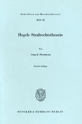 Hegels Strafrechtstheorie.