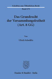 Das Grundrecht der Versammlungsfreiheit (Art. 8 GG).