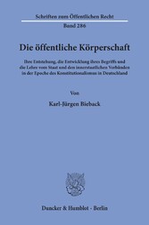 Die öffentliche Körperschaft.