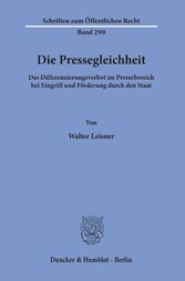 Die Pressegleichheit.