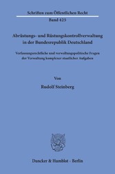 Abrüstungs- und Rüstungskontrollverwaltung in der Bundesrepublik Deutschland.