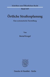 Örtliche Straßenplanung.