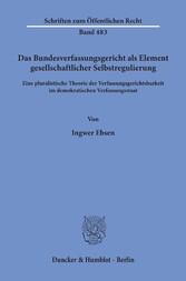 Das Bundesverfassungsgericht als Element gesellschaftlicher Selbstregulierung.