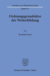 Ordnungsgrundsätze der Weiterbildung.