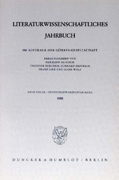 Literaturwissenschaftliches Jahrbuch.