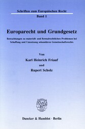 Europarecht und Grundgesetz.