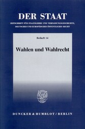 Wahlen und Wahlrecht.