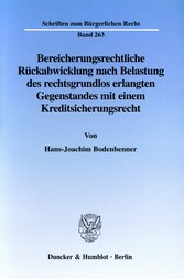 Bereicherungsrechtliche Rückabwicklung nach Belastung des rechtsgrundlos erlangten Gegenstandes mit einem Kreditsicherungsrecht.