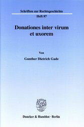 Donationes inter virum et uxorem.