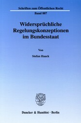 Widersprüchliche Regelungskonzeptionen im Bundesstaat.