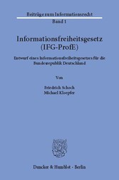 Informationsfreiheitsgesetz (IFG-ProfE).