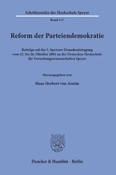 Reform der Parteiendemokratie.