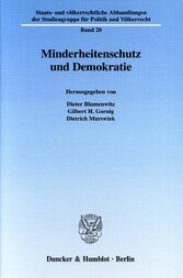 Minderheitenschutz und Demokratie.