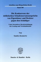 Die Konkurrenz der deliktischen Schadensersatzansprüche von Eigentümer und Besitzer gegen den Schädiger.