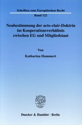 Neubestimmung der acte-clair-Doktrin im Kooperationsverhältnis zwischen EG und Mitgliedstaat.