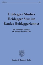 Heidegger Studies / Heidegger Studien / Etudes Heideggeriennes.