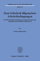 Zum Schicksal allgemeiner Arbeitsbedingungen.