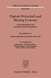 Digitale Wirtschaft und Sharing Economy.