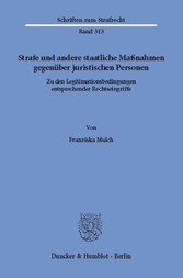 Strafe und andere staatliche Maßnahmen gegenüber juristischen Personen.