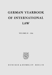 German Yearbook of International Law / Jahrbuch für Internationales Recht.