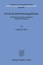 Private Rechtsbelehrungspflichten.