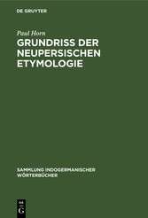 Grundriss der neupersischen Etymologie