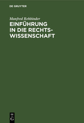 Einführung in die Rechtswissenschaft