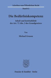 Die Bedürfniskompetenz.