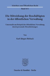 Die Mitwirkung der Beschäftigten in der öffentlichen Verwaltung,