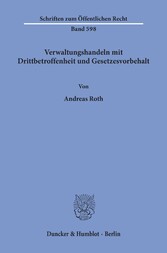 Verwaltungshandeln mit Drittbetroffenheit und Gesetzesvorbehalt.