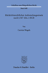 Rücktrittsrechtlicher Aufwendungsersatz nach § 347 Abs. 2 BGB.