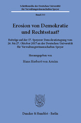 Erosion von Demokratie und Rechtsstaat?