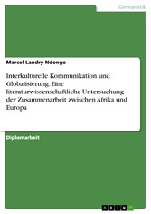 Interkulturelle Kommunikation und Globalisierung. Eine literaturwissenschaftliche Untersuchung der Zusammenarbeit zwischen Afrika und Europa