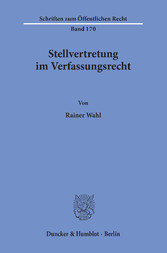 Stellvertretung im Verfassungsrecht.