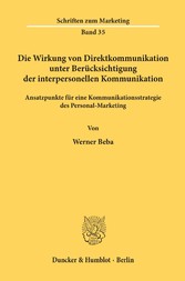 Die Wirkung von Direktkommunikation unter Berücksichtigung der interpersonellen Kommunikation.