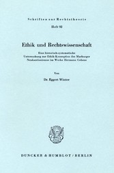 Ethik und Rechtswissenschaft.