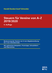 Steuern für Vereine von A-Z 2019/2020