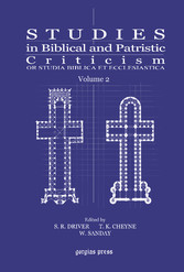 Studies in Biblical and Patristic Criticism