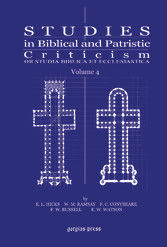 Studies in Biblical and Patristic Criticism