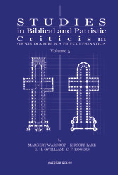 Studies in Biblical and Patristic Criticism