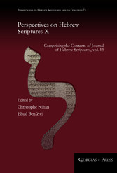 Perspectives on Hebrew Scriptures X