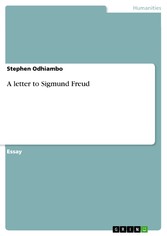 A letter to Sigmund Freud