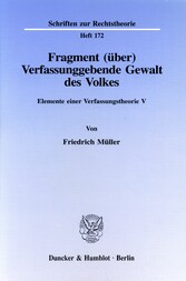 Fragment (über) Verfassunggebende Gewalt des Volkes.