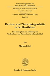 Devisen- und Zinstermingeschäfte in der Bankbilanz.