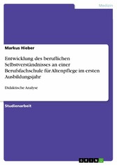 Entwicklung des beruflichen Selbstverständnisses an einer Berufsfachschule für Altenpflege im ersten Ausbildungsjahr