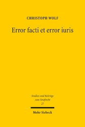 Error facti et error iuris