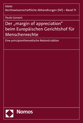 Der 'margin of appreciation' beim Europäischen Gerichtshof für Menschenrechte