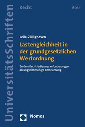 Lastengleichheit in der grundgesetzlichen Wertordnung