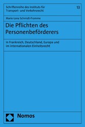 Die Pflichten des Personenbeförderers