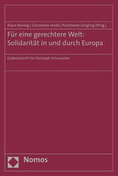 Für eine gerechtere Welt: Solidarität in und durch Europa